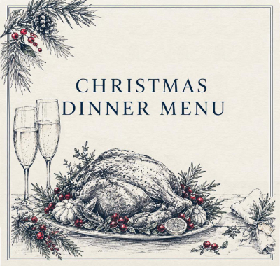 Christmas Dinner Menu 2026 – download PDF